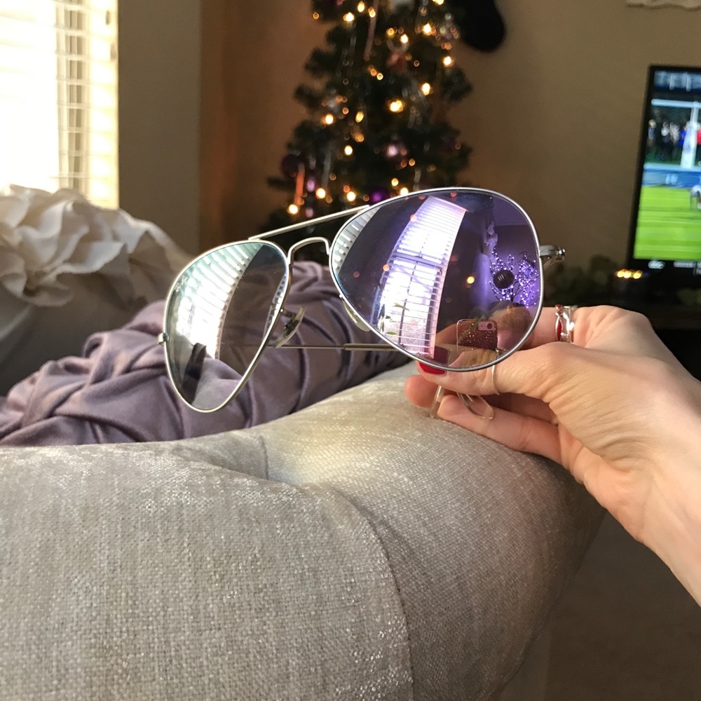 Purple Ray Ban Aviators